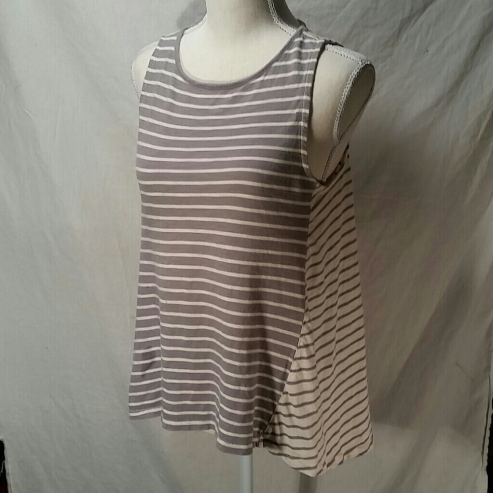 Madewell Forward Seam Stripe Tank sz s